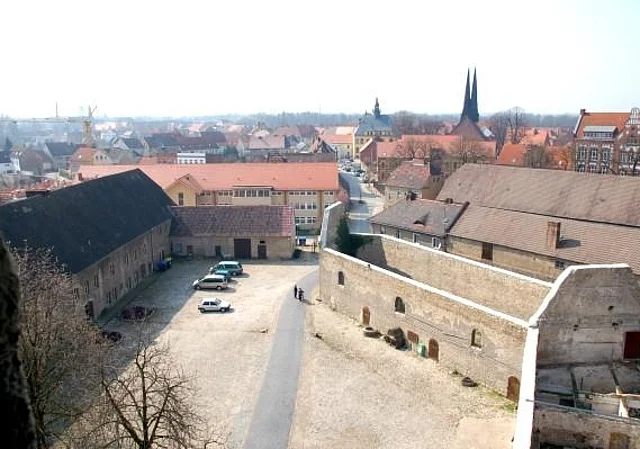 Wasserburg Egeln, Unterburg, Blick nach Nordwest