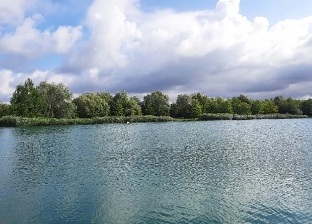 Strandbad Stotternheim Blick auf den See 