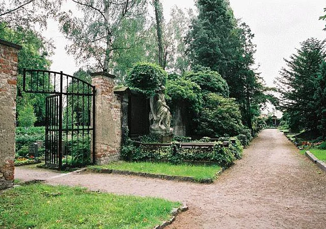 Wandgrabmale, Übergangstor zum städtischen Friedhof