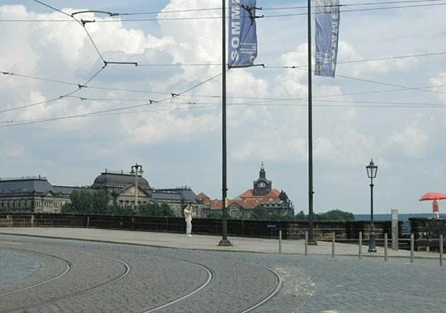 Augustusbrücke, Blick nach Nordost (Zustand vor der Sanierung)