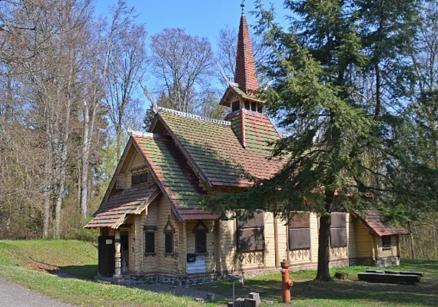 Stabkirche Stiege (alter Standort)
