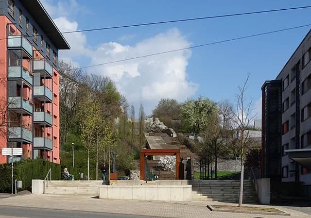 Rautenstraße Blick zur Schlunztreppe