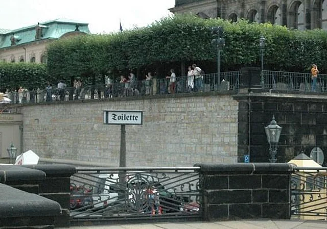 Augustusbrücke, Südseite, Blick nach Osten (Zustand vor der Sanierung)