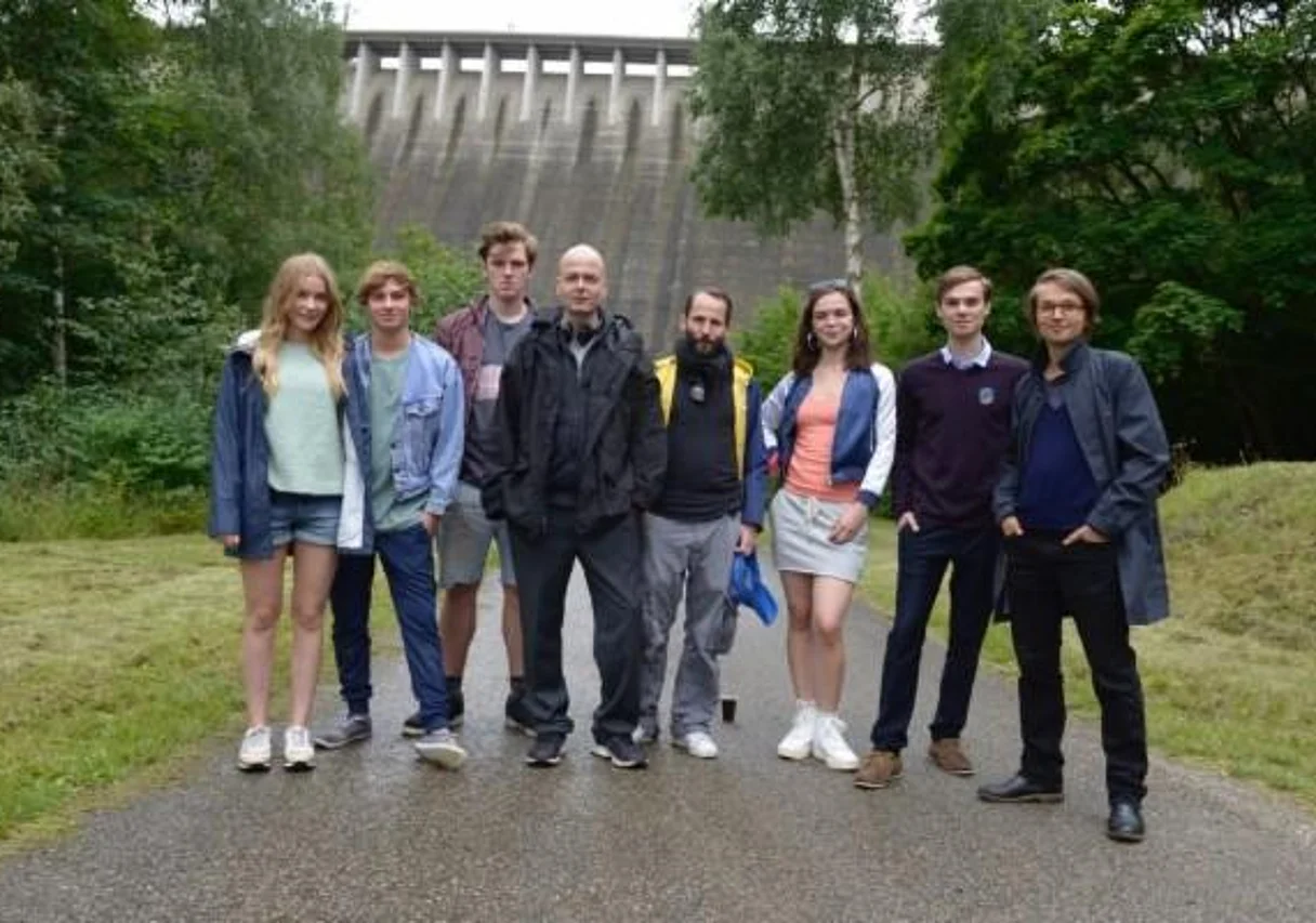 Cast Regie und Produzent am Set im Harz