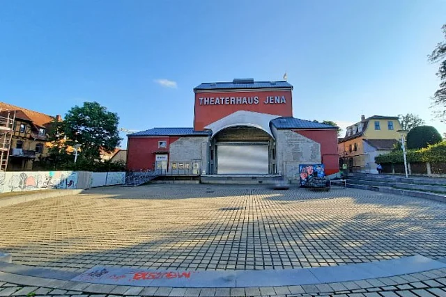Theaterhaus Jena Ansicht Norden mit Arena