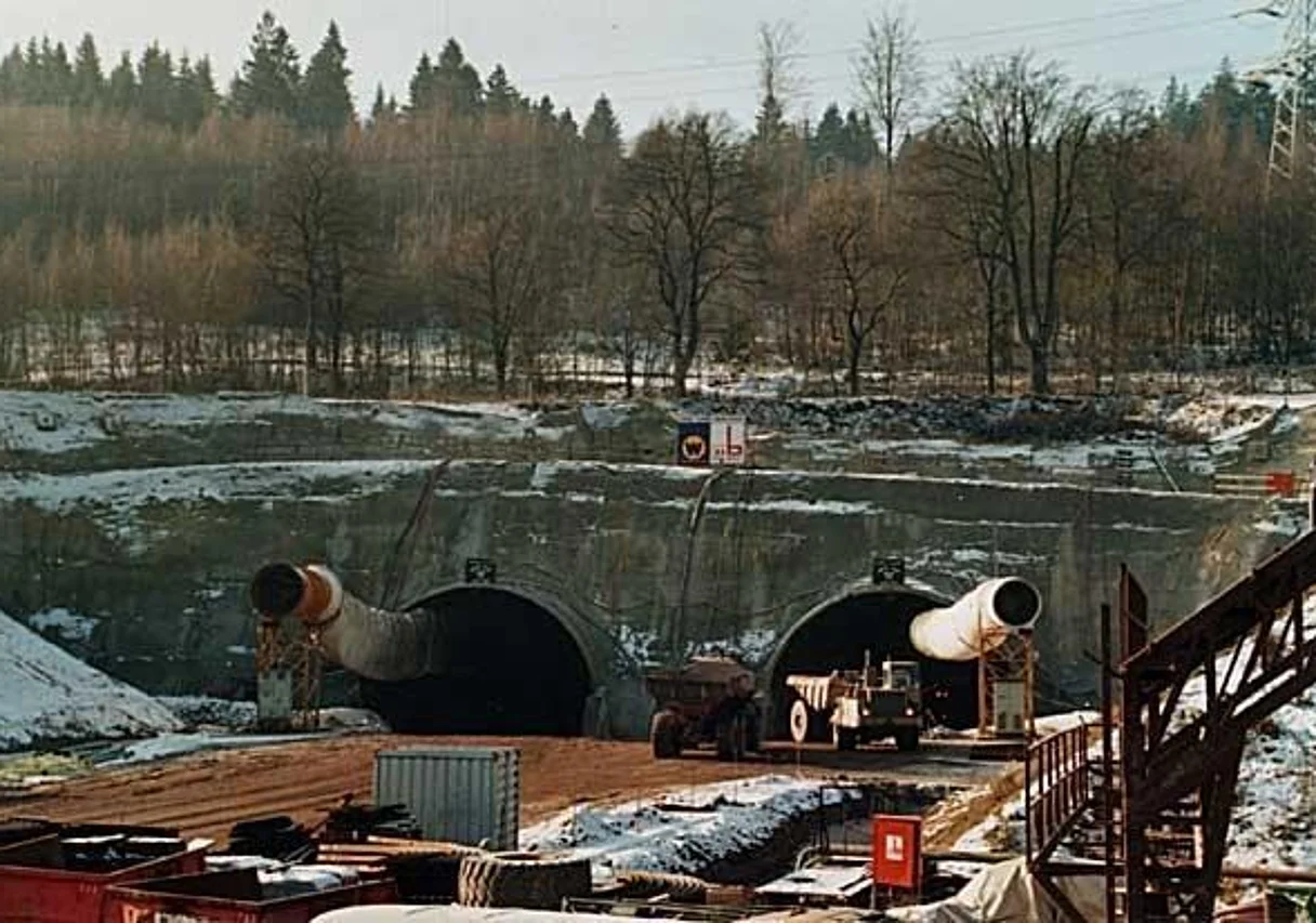 Berg Bock, Rennsteigtunnel, Thüringer Wald