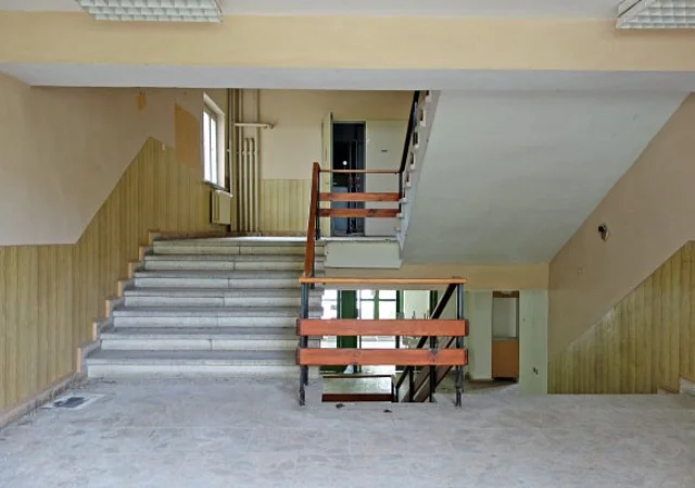Lehrgebäude Treppenaufgang
