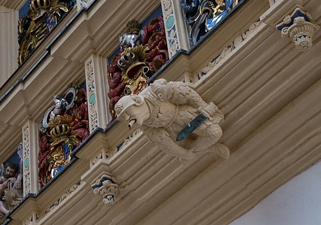 Kopie an der Schlossfassade