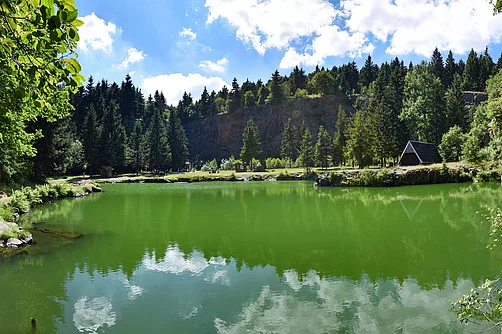 Bergsee Ebertswiese im Thüringer Wald Bergsee Ebertswiese im Thüringer Wald