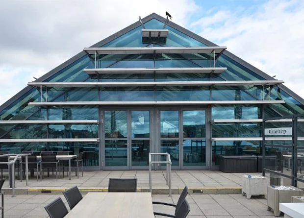 Verlagsgebäude der LVZ, Kuppelsaal und Dachterrasse 