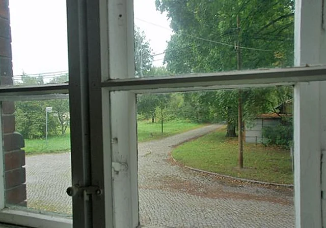 Blick in den Hof nach Nordost