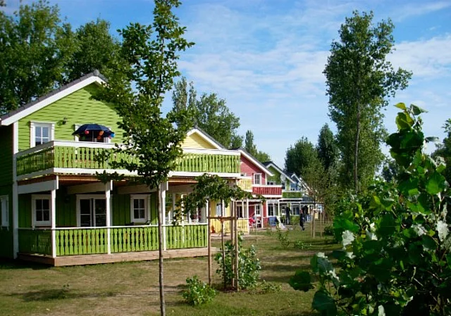 Kulkwitzer See, Ferienhäuser von Seeseite