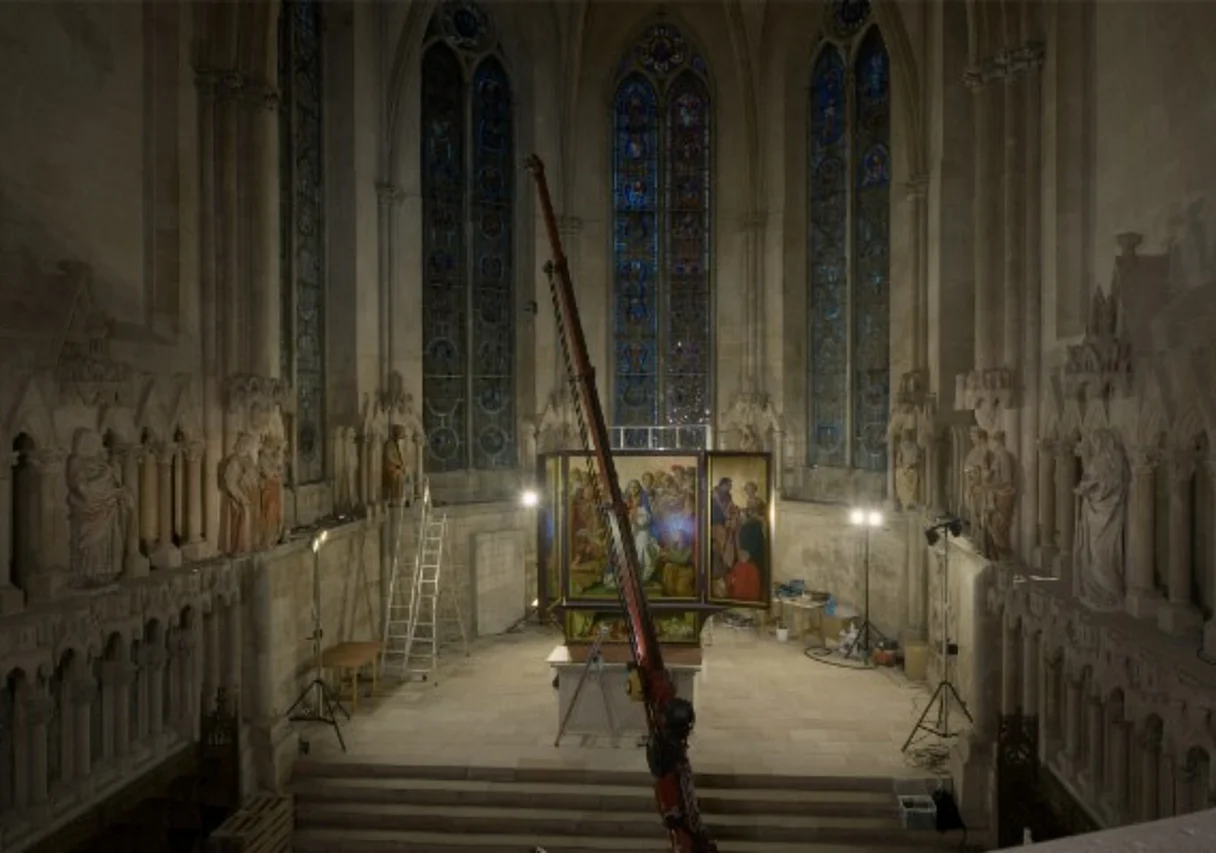 am Set im Dom zu Naumburg