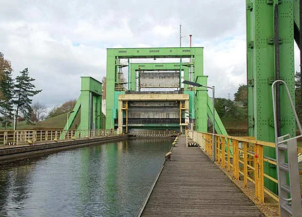 Schiffshebewerk Rothensee, Blick nach Nordwest 