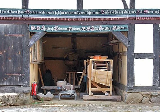 Mitteldeutscher Vierseithof: Stallspeicher