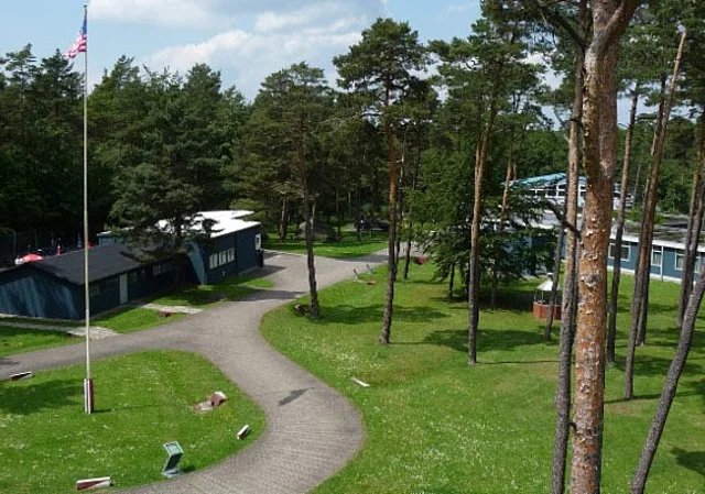 Blick vom US-Turm aus ins Camp Point Alpha