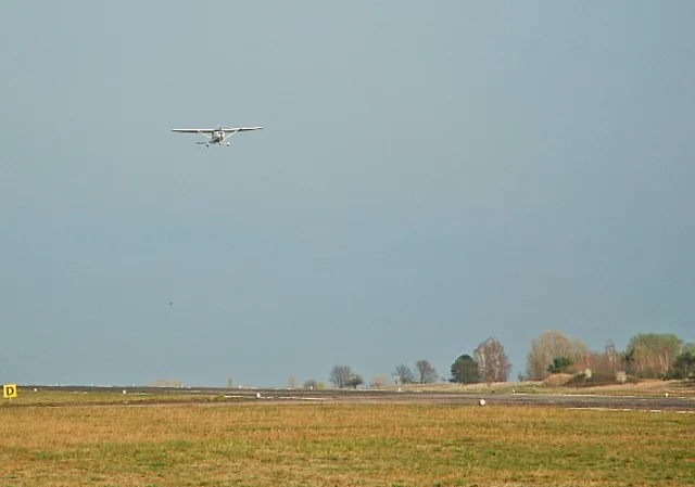 Landebahn nach Osten
