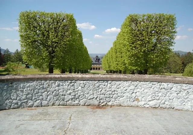 Blick vom Weiherhäuschen zur Villa Bergfried