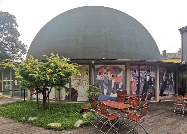 Blick von der Terrasse des Restaurants 