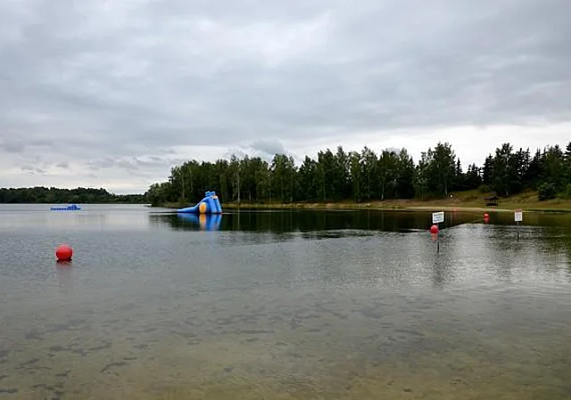 Naturbad Luppa, flacher Uferbereich, Nichtschwimmerbereich