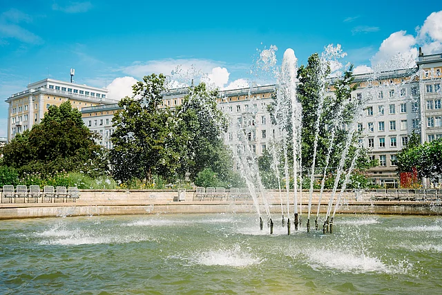 Springbrunnen auf dem Ulrichplatz