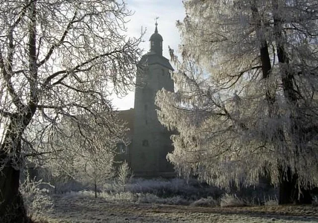 Wasserburg Egeln, Winteransicht