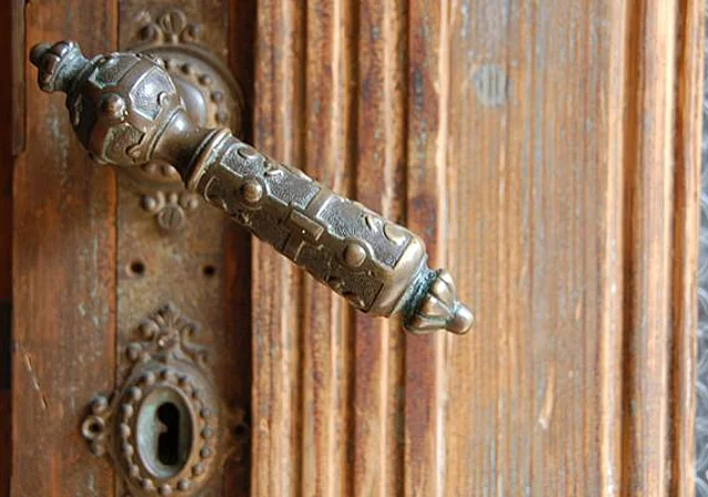 Detail der Eingangstür