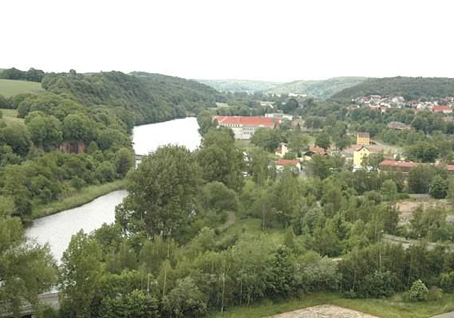 Burg Mildenstein, Blick zur Mulde