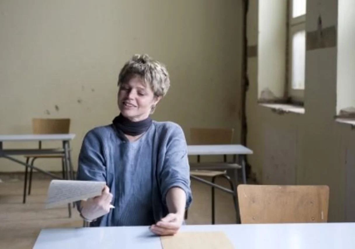 Kathrin Weidner in der Max-Josef-Metzger-Straße in Magdeburg
