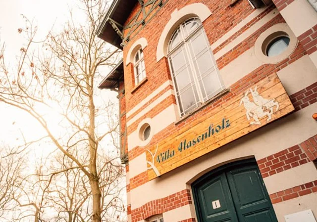 Villa Hasenholz, Zugang Künstlerresidenz