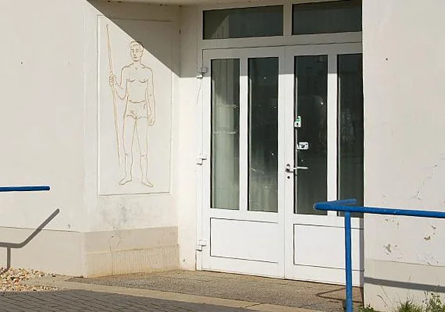Detail an der Eingangstür