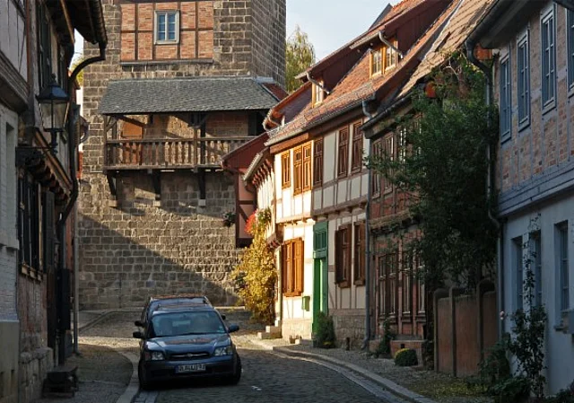 Welterbestadt Quedlinburg, Goldstraße mit Schreckensturm