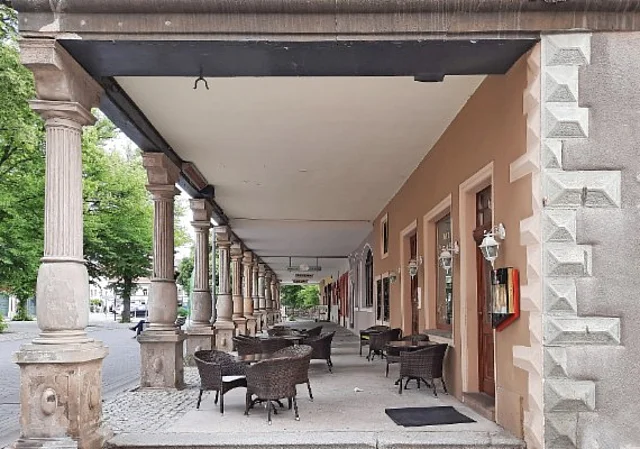 Überdachter Gang Markt