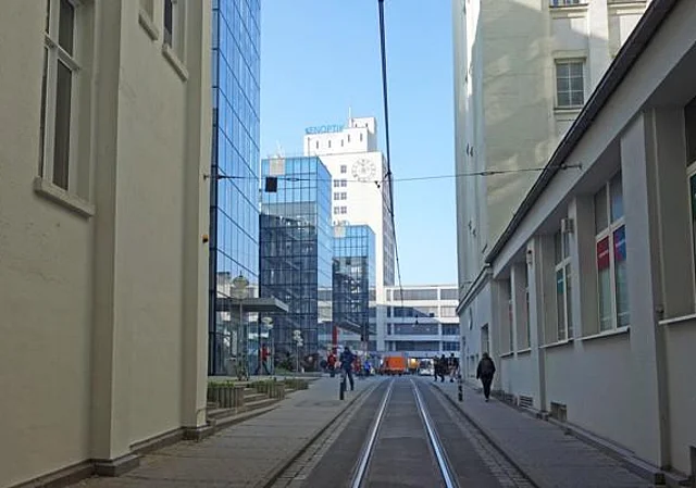 Ansicht vom Durchgang Leutragraben