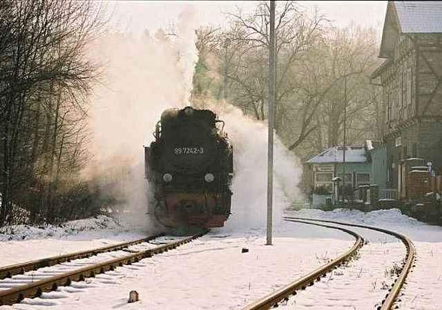 Bahnhof Mägdesprung, Blick nach Osten