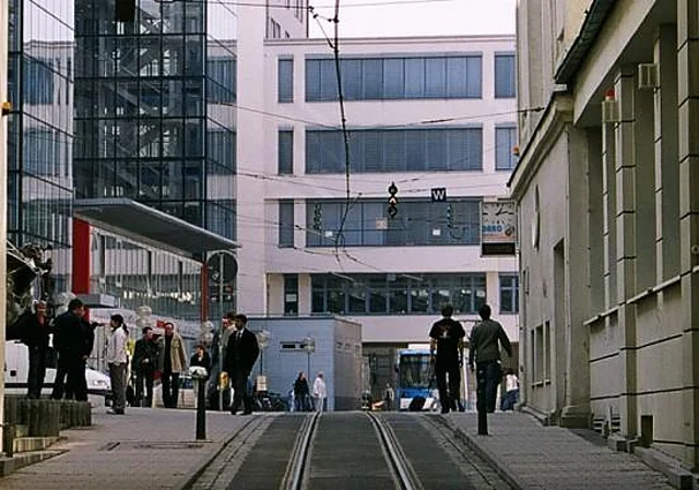 Blick von West