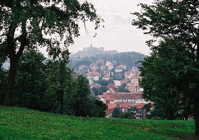 Blick zur Wartburg nach Westen